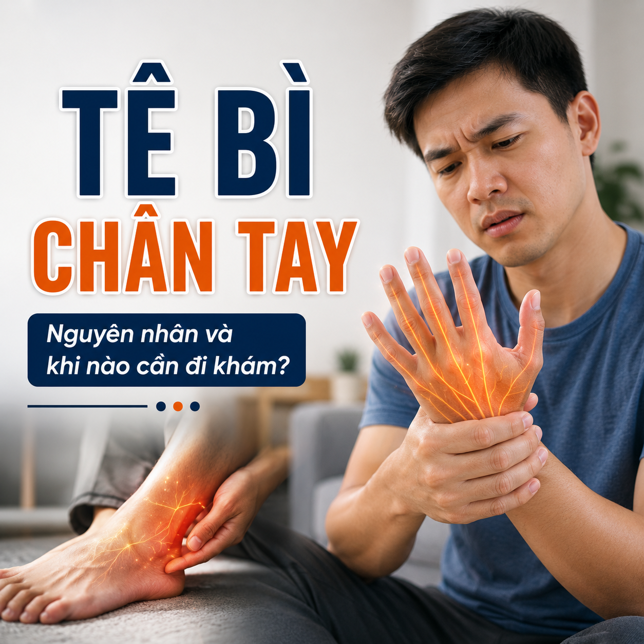 Tê bì chân tay là gì? Những nguyên nhân thường gặp và dấu hiệu cần đi khám