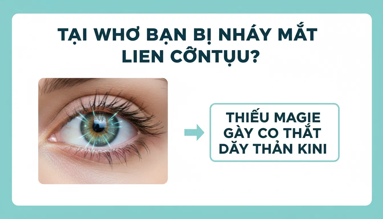 Dấu hiệu nháy mắt do thiếu Magie