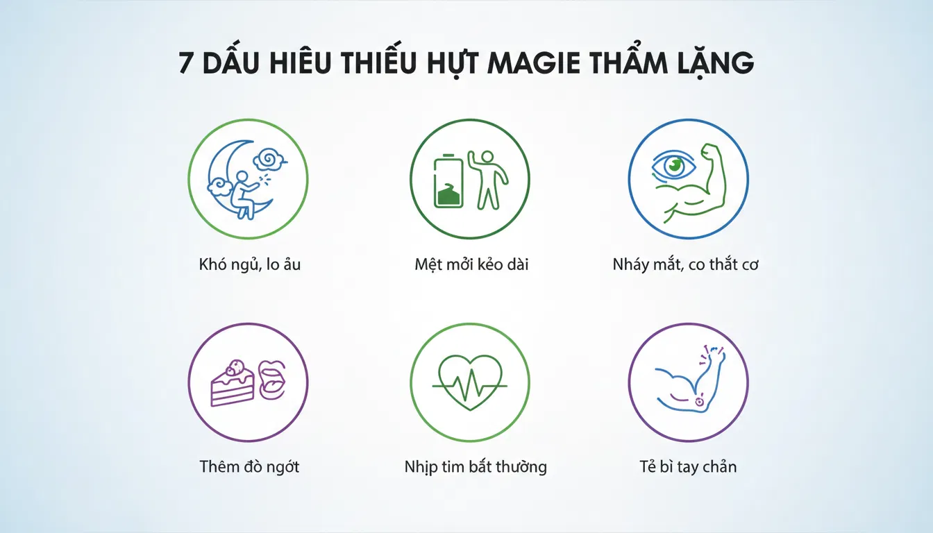 Các dấu hiệu thiếu Magie thầm lặng
