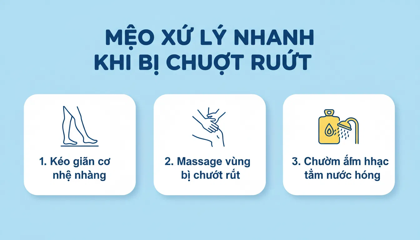 Mẹo giảm chuột rút tại nhà