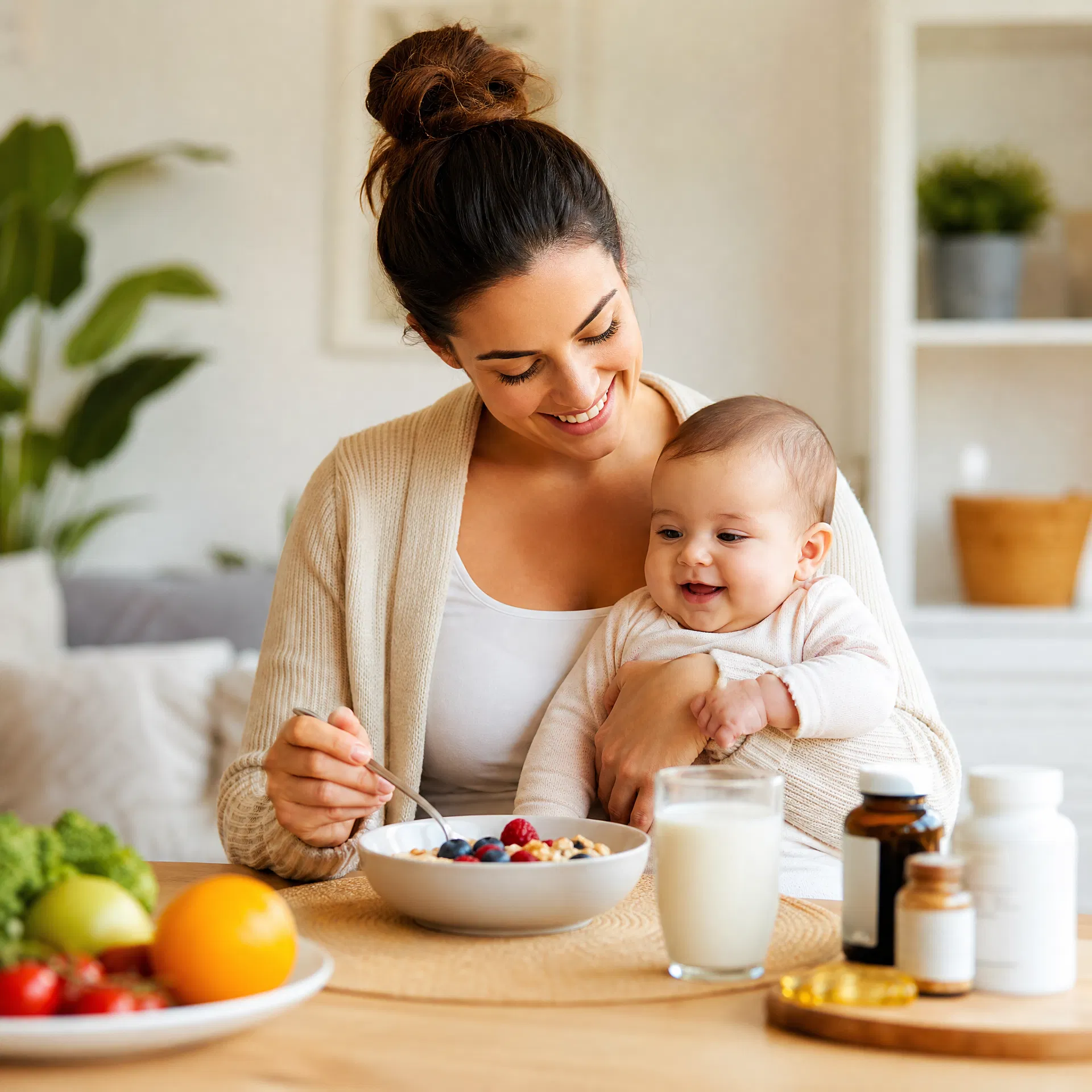 Tầm quan trọng của việc bổ sung vitamin và khoáng chất ở giai đoạn cho con bú