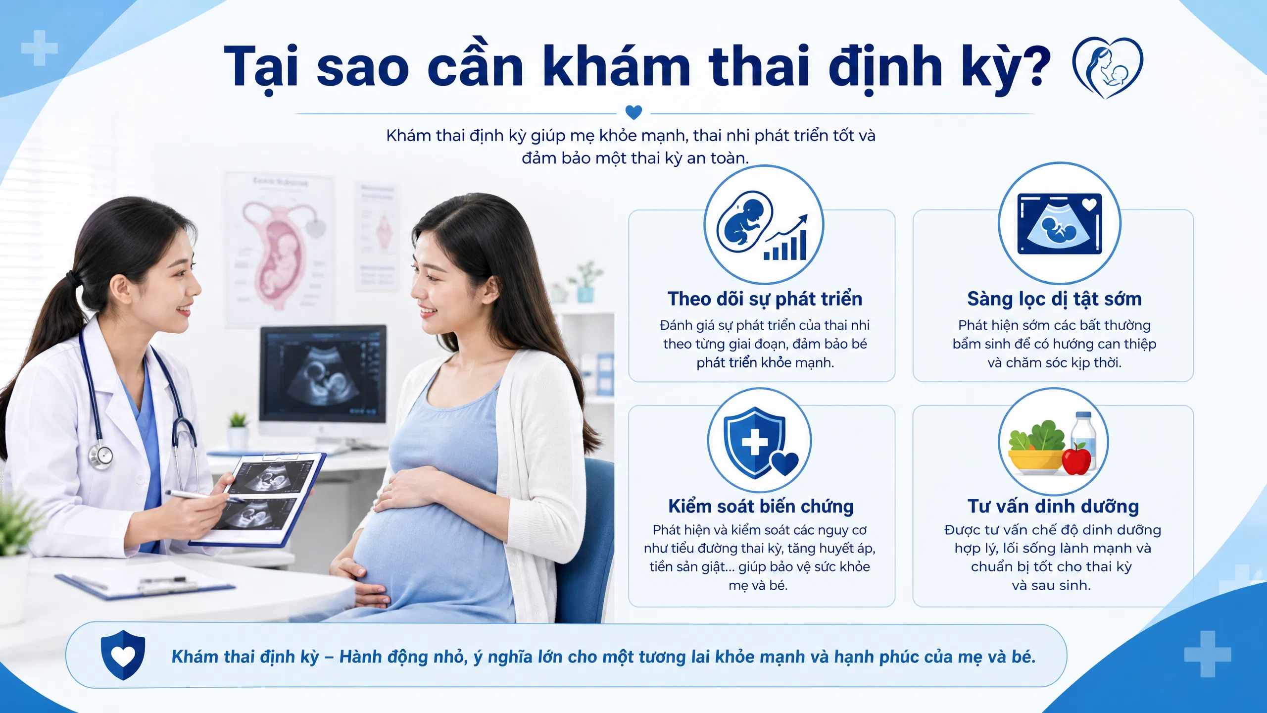 Tầm quan trọng của việc khám thai định kỳ
