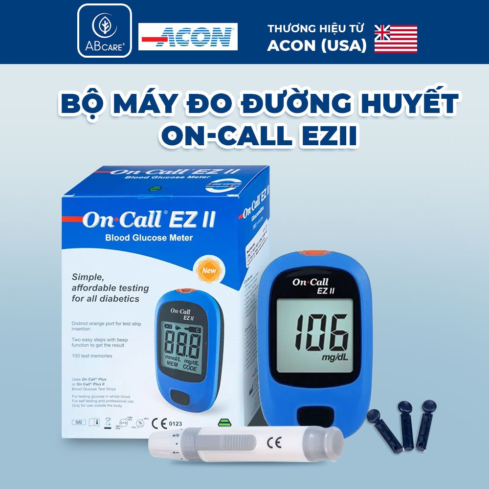Máy Đo Đường Huyết On-Call EZ II - Chính Hãng ACON (USA)
